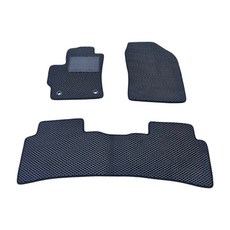 豐田12代ALTIS專用汽車腳踏墊(2019年後適用) - 全包覆蜂巢式耐磨易清潔, 灰色, 19-最新【車內】駕駛座+副駕座+第二排