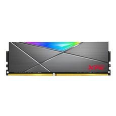 威剛 XPG DDR4 3200 8GBx2 RGB D50 灰色 超頻桌上型記憶體套組，支援XMP 2.0，高效散熱，終身保固, 1個