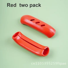 고온 저항 실리콘 냄비 손잡이 보호대 열 차단 현대 중국 스타일 장갑, 03 Red  two pack