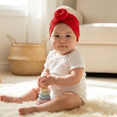 소소앤코 신생아 모달 터번 모자