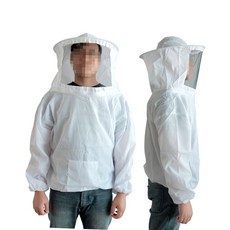 면 안면망사 양봉옷 상의 해충 방지 벌초 농사 낚시 쿨 작업복 양봉복상의 벌망옷, 1개