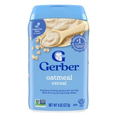 Gerber 오트밀 시리얼 1st Foods® 227g(8oz) Gerber (거버), 1