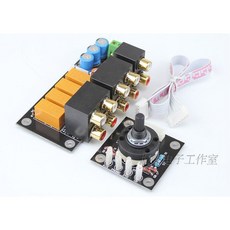 스피커 악세사리 브라켓 4 입력 1 출력 오디오 신호 선택기 릴레이 보드 스테레오 스위칭 증폭기 RCA, Type 2, 2) Type 2