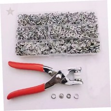 의류수선공구 홈패션리폼 똑딱이설치도구 스냅버튼 금속단추 다색혼합 정리함, 1개, 2. 단추100세트