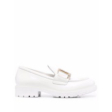 러브모스키노 러브 모스키노 로고 장식 가죽 로퍼