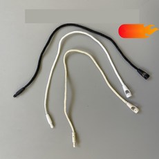 왁스끈 택끈 20cm 의류태그 행택 옷태그, 1. 화이트 10개