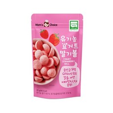 맛있는풍경 유기농 요거트 딸기볼, 딸기맛, 20g, 1개