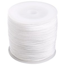 [모핸] 0.8mm 파스텔매듭실(100m), 화이트, 1개