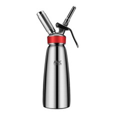 桃園出貨 奶油槍 奶油發泡器 多功能慕斯槍 氮氣冷萃咖啡雪頂奶油槍, 1000ml不銹鋼-紅色-防滑硅膠