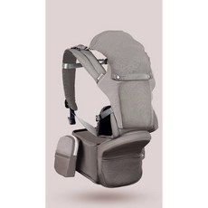 KANGAROO 프리미엄 캐리어 아기띠 힙시트 올인월 3 in 1, 그레이
