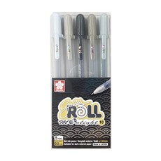 사쿠라 겔리롤 문라이트 그레이5색세트 XPGB-5ML10/1.0 볼펜 중성펜