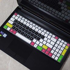 썬더로봇 911S 코어 D SD XD 게임용 노트북 시리즈 노트북용 실리콘 키보드 커버 보호대 스킨, [07] candyblack