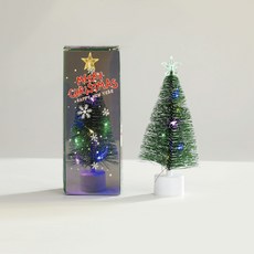FANCY LIFE 桌上小聖誕樹 LED發光擺飾, 樹頂星星-燈光色隨機出, 1個