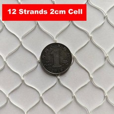 흰색 나일론 그물 단단한 낚시 조류 방지 정원 그물 및 작물 보호 메쉬 고양이 개 닭, [02] 2Mx3M, [02] 2cmx2cm cell, 1개