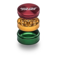 산타 크루즈 슈레더 메탈 허브 그라인더 강력한 그립을 위한 널드 탑 3피스 라지 2 7인치 라스타, Black, 1 2 3/4 Diameter, Height : 1 3