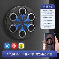 금성여자 리듬복싱게임 펀치 다이어트 샌드백, 블랙 6타겟 15단계 블루투스