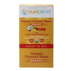 PURE PLANET 運動能量補充飲 椰子水&芒果茶&瑪黛茶&綠茶口味, 120g, 1罐