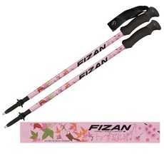 伊凱文戶外 FIZAN 霞喀羅古道粉 超輕三節式健行登山杖2入特惠組 鋁合金 旋轉扣 泡棉手把 登山 拐杖, 1個