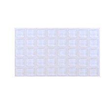 18 100PCS 자체 범퍼 패드 쿠션 버퍼 도어 캐비닛 고무 가구 서랍 화장실 보호 접착 실리콘 댐퍼, Clear 12.7x m 40pcs