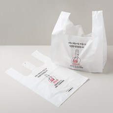 배달봉투 포장봉투 배민 요기요 쿠팡잇츠 테이크아웃, 2개, 15L, 쉐프 중(47호) 100매