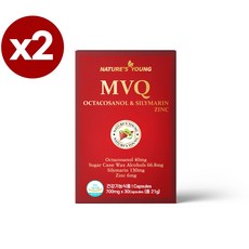 호주 네이쳐스영 MVQ 옥타코사놀40mg 실리마린 130mg 아연, 2개, 30정