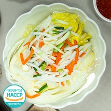 백김치 시원한 국물 안매운 어린이김치 포기백김치 2kg, 1개