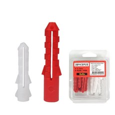 PVC 앙카 칼블럭 콘크리트 석고보드벽 선반 액자 벽걸이 3개 콘크리트용 철못 헛돌음방지, 1