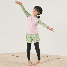 플라밍고 아동 레저 래쉬가드 세트 A4BG1GS05PNK