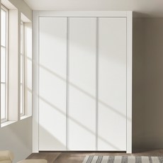 솔리에 엘레나 스톤화이트 작은방 붙박이장 135~185cm