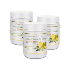 hi well Evening Primrose Oil 하이웰 뉴질랜드 달맞이꽃 종자유 오일 1000mg 200정 3팩, 3개