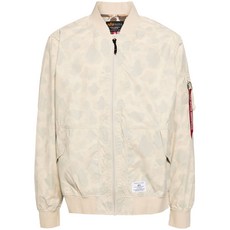 알파인더스트리 L-2B 팩어웨이 카모 프린트 봄버 재킷