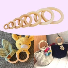 나무링 마크라메 재료 원목 우드링 나무 원형 고리 링, B 30mm, 1개