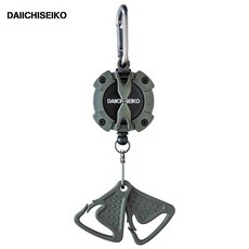 日本進口第一精工 路亞伸縮扣便攜工具 多功能救生衣懸掛釣魚配件, 綠色