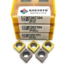CCMT060204 CCMT09T304 내부 선삭 공구 CCMT CNC 선반 절삭 공구 초경 인서트 CCMT 060204 KT15 선삭, [00] 10PCS(1box), [00] CCMT060204 KT735