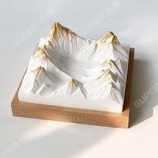Super歐爸 極地系列造型擴香石 實木底座 桌面擺件 車載香氛 交換禮物, 極地雪山-B款,No.3禪茶, No.3禪茶