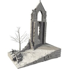 11456671 다이캐스트 미니어처 모형 모델 폐허가 된 집의 사진 촬영용 소품 장식품 오너먼트. 스케일 1 72