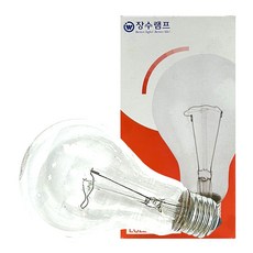 장수램프 투명 200w 고촉 백열전구 LC220v 전구색, 1개