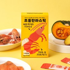 프롬한라 강아지 고양이 짜먹는 영양간식 프롬한라스틱, 딱새우순살, 90g, 1개 딱새우순살, 90g, 1개