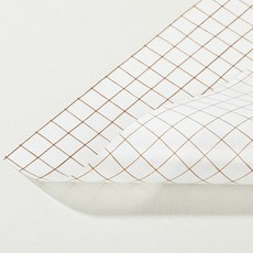 유산지쟁반깔지(초코체크), 1개, 500개