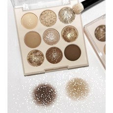 眼影 眼影盤 持久 霧面 珠光 亮片 單色眼影 彩妝盒, 1個, #3 杏仁香草