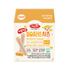 처음먹는 칼슘츄러스 치즈, 치즈맛, 45.5g, 2개
