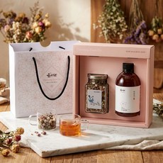 [ 몸사랑 ] 2종 꽃차&꽃청 선물세트(벚꽃차+벚꽃청), 1개, 350ml