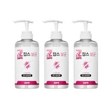 잡스 세니타이저겔 500mlx3개 손세정제 손소독 손소독제, 3개, 500ml