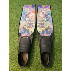 【島嶼潛水】自由潛水長蛙 S-Swing 黑腳套 玻纖, 水舞,不加購, 普魯士藍