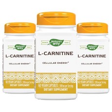 Nature's Way 左旋肉鹼膠囊 500mg, 3個, 60 件