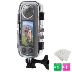 UnisonPet 131FT/40M 방수 케이스 Insta360 X4용 수중 다이빙 보호 하우징 쉘 X4 액션 카메라용 브래킷 액세서리 포함, UnisonPet 131FT/40M 방수 케이스, In