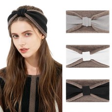 Welrog WELROG 여성용 겨울 머리띠 3개 - 리본 디자인의 후리스 안감 추운 날씨용 따뜻한 이어 워머