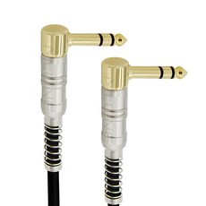 맥라인 스테레오 6.3mm (5.5) TRS 1/4 케이블 밸런스 Balanced 스피커 오디오 라인 이펙터 반주기 음향 앰프 연결선 McLine MC-HA44, 1개, 50cm