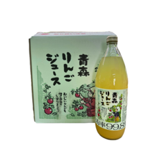 日本青森蘋果汁99.8%原汁含有率, 6個, 1L