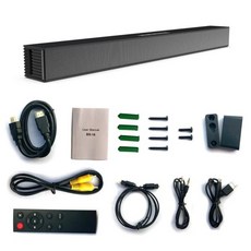 TV 사운드바 홈시어터 무선 서브우퍼 블루투스 스피커 40w 고출력 echo wall, 검은 색